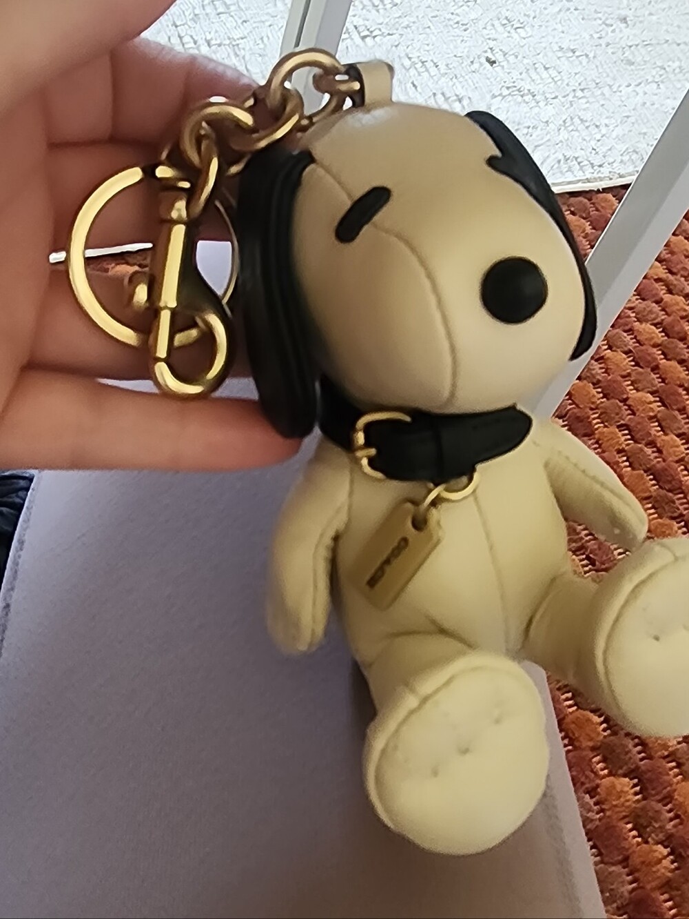 NWOT Coach Snoopy Stuffy Keychain